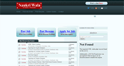 Desktop Screenshot of naukriwala.com