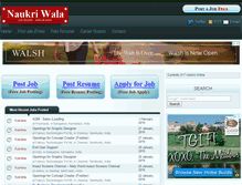 Tablet Screenshot of naukriwala.com